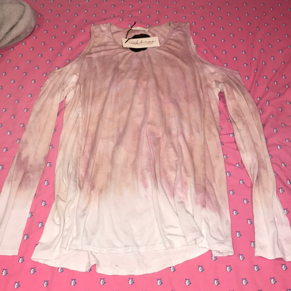 Mauve/pink tie dye Top